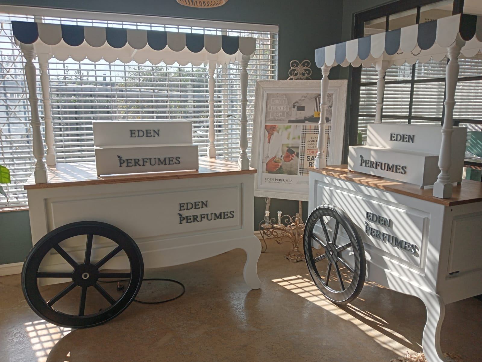 Eden's market carts, built by OCD